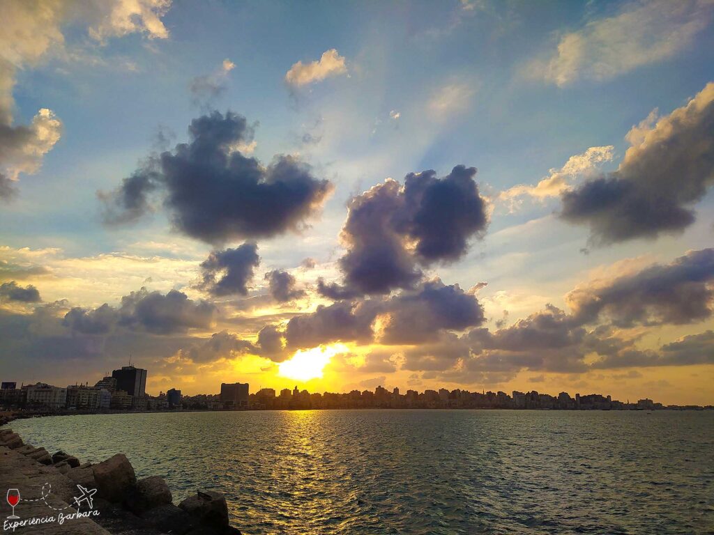Pôr do sol em Alexandria