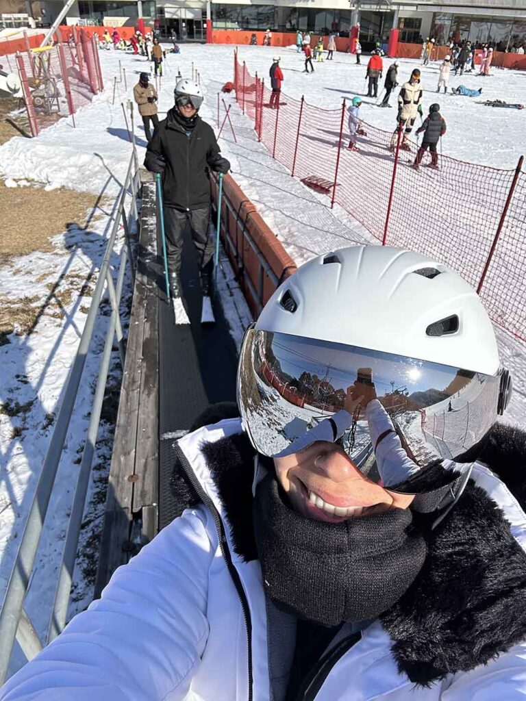 Esteira para subir a pista para iniciantes no Jisan Forest Resort